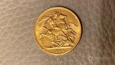 Sterlina oro 1928 conio SA (Pretoria)