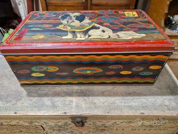 scatola di latta vintage