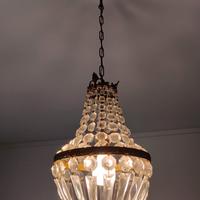 Lampadario in cristallo anni '50 Mongolfiera