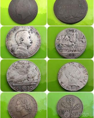 Monete antiche 1867-1912-1941-1957