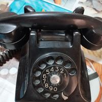 Telefono nero con filo