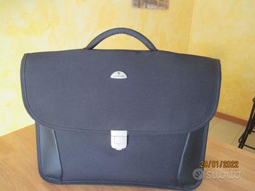 Borsa porta documenti nera con maniglia Samsonite