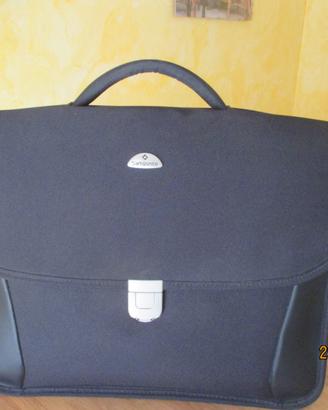 Borsa porta documenti nera con maniglia Samsonite