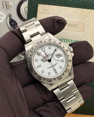 Rolex Explorer II 16570 Polar Full Set