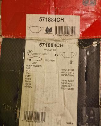 Pastiglie Posteriori Alfa 147/Bravo/Multipla