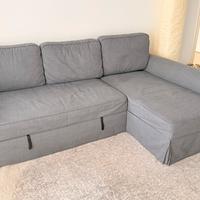 Divano letto 3 posti con chaise longue – IKEA grey