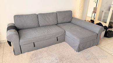 Divano letto 3 posti con chaise longue – IKEA grey