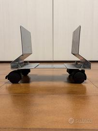 Carrello porta PC in alluminio COME NUOVO