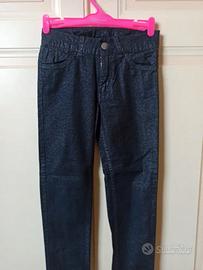 ✨ Pantaloni H&M Glitter Neri/Antracite Skinny (6-7