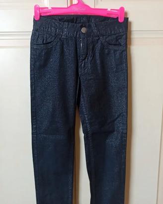 ✨ Pantaloni H&M Glitter Neri/Antracite Skinny (6-7