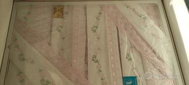 Corredo ricamato a mano arte fiorentina 