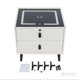 Comodino con altoparlante bluetooth, luce led, USB