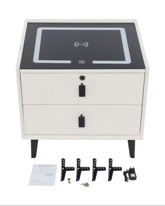 Comodino con altoparlante bluetooth, luce led, USB