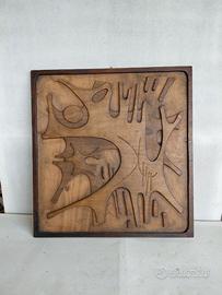 Pannello Anni 70 Legno