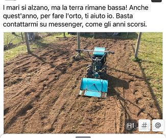 Fresatura orto o giardino