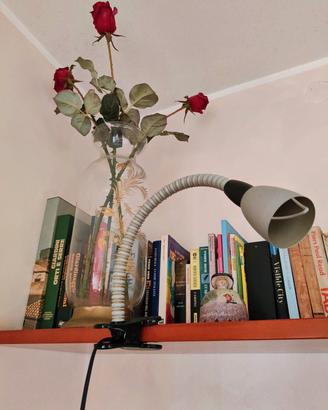 Lampada pieghevole con pinza