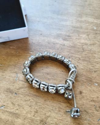 bracciale regolabile con strass