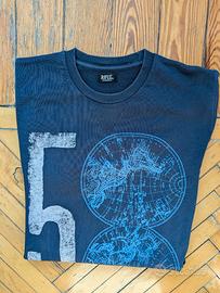 Maglia Girocollo Rifle Blu Navy con Stampa Tg. M