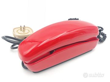 Telefono vintage rosso, anni 70-80 Gondola Sip