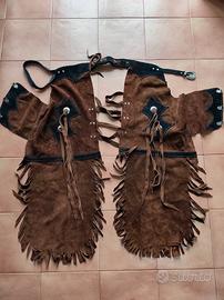 chaps in pelle scamosciata