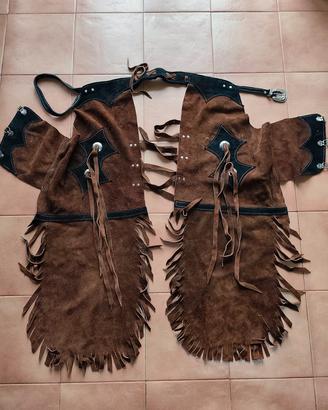 chaps in pelle scamosciata