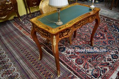 Scrittoio da centro stile Luigi XV intarsiato 97 c