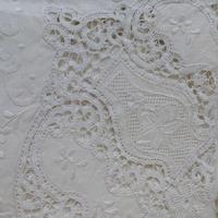 Lenzuolo matrimoniale in lino NUOVO ricamato a man