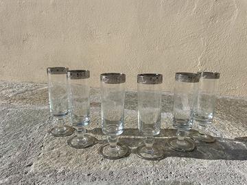 Set di 6 calici bollicine