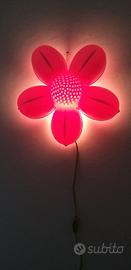 Lampada da muro disegno fiore