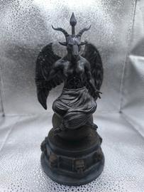 Baphomet Bafonetto occulto gotico dark statua in r