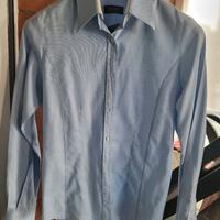 camicia cotone azzurra