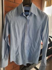 camicia cotone azzurra