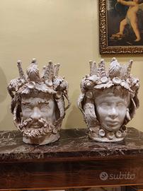 teste di moro di ceramica di Caltagirone 43cm