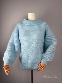 maglione azzurro donna 