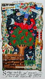 Musante Francesco serigrafia su carta cm.35 x 20