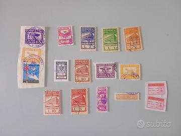 18 Marche da Bollo Comunali Vintage Anni 50/60