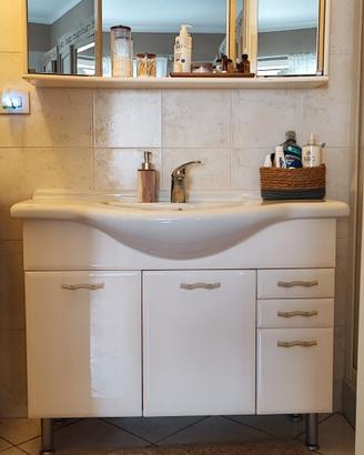 mobile bagno laccato bianco 