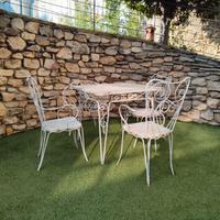Set da giardino in ferro VINTAGE Tavolo con sedie