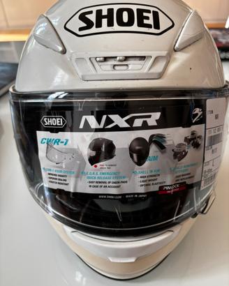 Casco moto shoei nxr bianco
