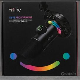 Microfono USB Streamer/Gaming FIFINE K658 RGB new