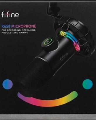 Microfono USB Streamer/Gaming FIFINE K658 RGB new