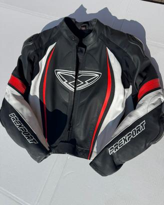 Giubbino Pelle Moto Racing Prexport Misano