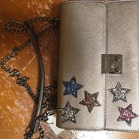 Borsa Carpisa tracolla, taupe con stelle