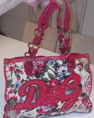 D&G Dolce & Gabbana borsa fantasia floreale 