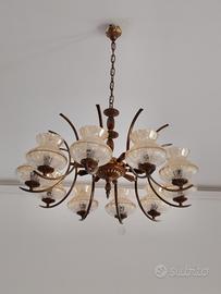 lampadari in ottone anno 80