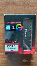 RAM HyperX Predator DDR4 16GB 3600MHz