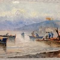 Trittico di Quadretti ad olio su rame