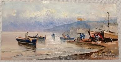 Trittico di Quadretti ad olio su rame