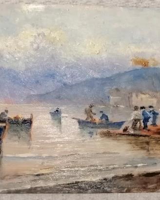 Trittico di Quadretti ad olio su rame