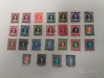 Superba collezione marche da bollo dea Roma